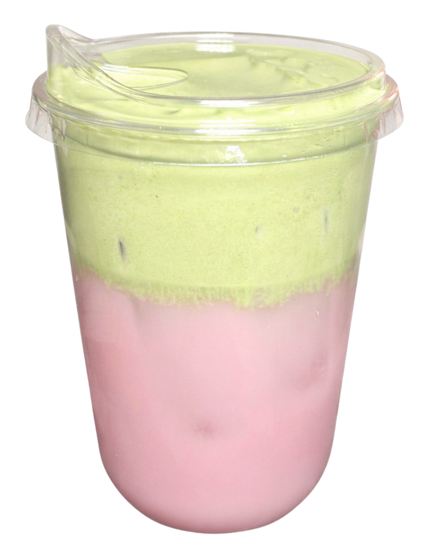 Strawberries n cream matcha
