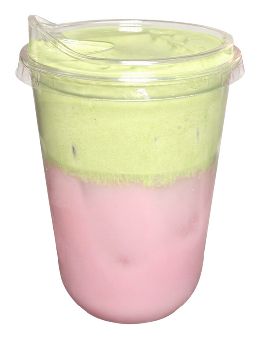 Strawberries n cream matcha